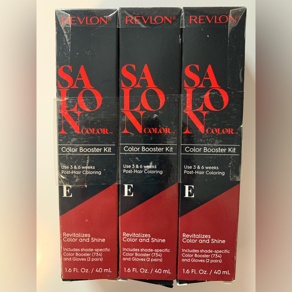 3 NIB Revlon Salon Color Booster Kit Brown Auburn Hair Post Hair Coloring E 734